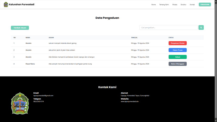 Website Pengaduan Masyarakat gallery image 5