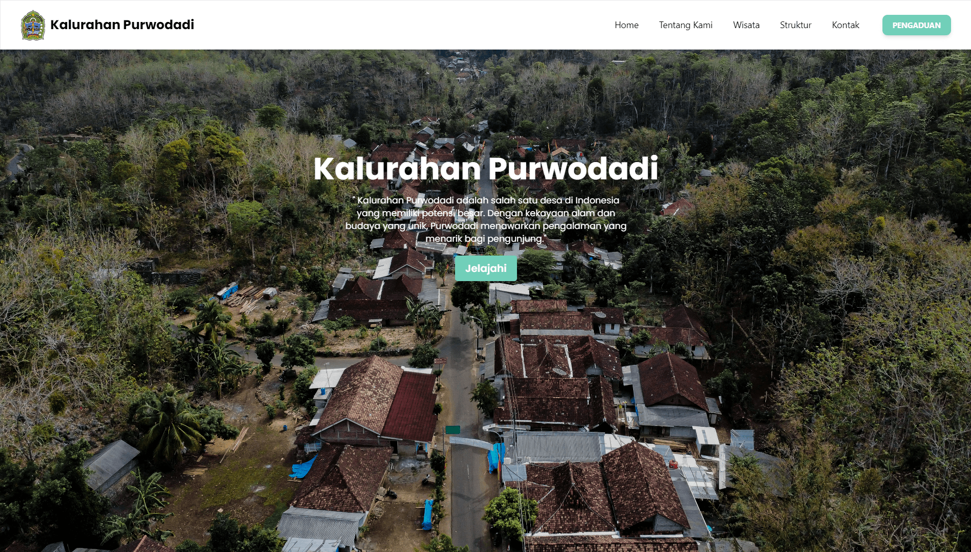Website Pengaduan Masyarakat hero preview