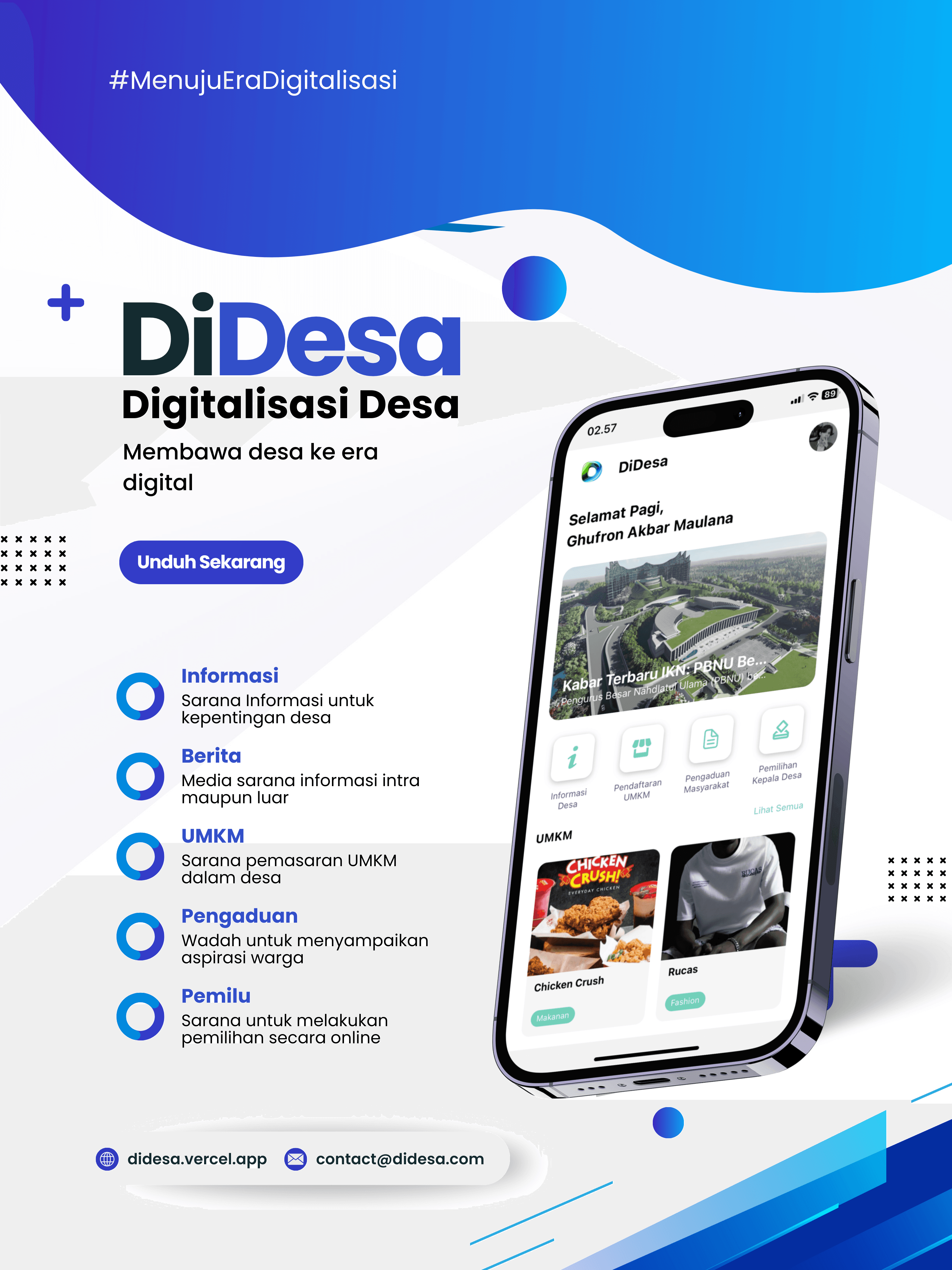 DiDesa - Digitalisasi Desa hero preview